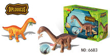 Dinosaurus speelgoed - Diplodocus - Dino geluiden - legt eieren - 51CM