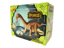 Dinosaurus speelgoed - Diplodocus - Dino geluiden - legt eieren - 51CM