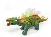 Speelgoed Schoolbus + Dinosaurus STEGOSAURUS met licht en geluid Voordeel pak 2 Stuks | Incl. Batterij