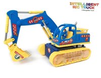 Rc intelligent Truck + Speelgoed Graafmachine - Led lichtjes en muziek Voordeel Pak 2 Stuks | Incl. Batterij