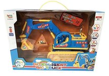 Rc intelligent Truck + Speelgoed Graafmachine - Led lichtjes en muziek Voordeel Pak 2 Stuks | Incl. Batterij