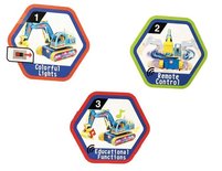 Rc intelligent Truck + Speelgoed Graafmachine - Led lichtjes en muziek Voordeel Pak 2 Stuks | Incl. Batterij