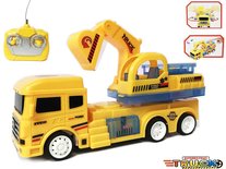 RC Graafmachine - Speelgoed Truck afstand bestuurbaar - led lichtjes & geluid