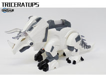 Dinosaurus robot Triceratops - bewegen en lopen - met led lichtjes en dino geluiden - 37.5CM