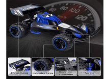 RC Race Buggy NQD - 2.4GHZ radio grafisch bestuurbare auto 12km/u - 1:16 - oplaadbaar + extra accu