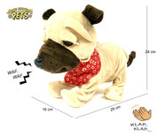 Schattig blaffende speelgoed hondje - Met 7 verschillende kunstjes op geluid/aanraken - Voice Control Pets clap dog- 29CM