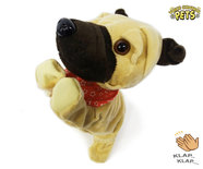 Schattig blaffende speelgoed hondje - Met 7 verschillende kunstjes op geluid/aanraken - Voice Control Pets clap dog- 29CM