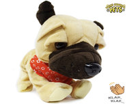 Schattig blaffende speelgoed hondje - Met 7 verschillende kunstjes op geluid/aanraken - Voice Control Pets clap dog- 29CM