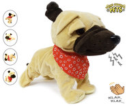Schattig blaffende speelgoed hondje - Met 7 verschillende kunstjes op geluid/aanraken - Voice Control Pets clap dog- 29CM