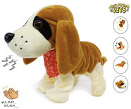Schattig blaffende speelgoed hondje - Met 7 verschillende kunstjes op geluid/aanraken - Voice Control Pets - 29CM