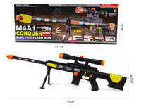 M4A1 CONQEUR Flash GUN speelgoed geweer - met schietgeluiden en led lichtjes - 83CM