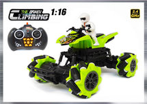 RC Climbing Car QUAD 1:16 2.4ghz - BRAVE speelgoed quad (oplaadbaar) 25CM
