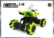 RC Climbing Car QUAD 1:16 2.4ghz - BRAVE speelgoed quad (oplaadbaar) 25CM