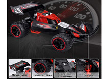 RC Race Buggy NQD - 2.4GHZ radio grafisch bestuurbare auto 12km/u - 1:16 - oplaadbaar + extra accu