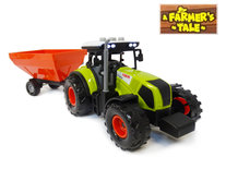Tractor 2in1 tank en laadbak 45CM met geluid en licht