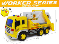 Vrachtwagen met laadbak-kiepbak - lichtjes en geluid - werkvoertuig Workers Series (26cm)