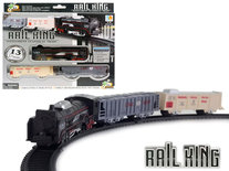 Speelgoed Trein set 13 stuks - Rail Baan 68x68 - met licht en kan rijden - Rail King