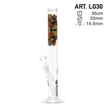Greenline glazen bong voor wiet - H: 35cm Ø: 33mm S: 14.5mm