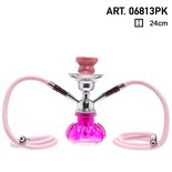 Waterpijp pumpkin Pink 2 slangen - 2 hoses shisha (24CM)