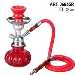 Waterpijp pumpkin rood 1 slang - 1 hose shisha (24CM)