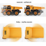 RC kiepwagen speelgoed werkvoertuig met laadbak - 2.4ghz radio grafisch bestuurbare truck 1:24