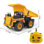 RC kiepwagen speelgoed werkvoertuig met laadbak - 2.4ghz radio grafisch bestuurbare truck 1:24