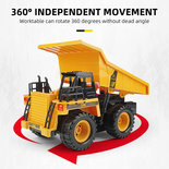 RC kiepwagen speelgoed werkvoertuig met laadbak - 2.4ghz radio grafisch bestuurbare truck 1:24