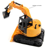 RC graafmachine speelgoed werkvoertuig - LED lichtjes en geluid - 2.4ghz bestuurbare truck 1:20