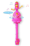Prinsessenstaf Anna en Elsa - toverstaf met muziek en lichtjes - flash stick 37CM
