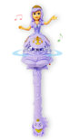 Prinsessenstaf Anna en Elsa - toverstaf met muziek en lichtjes - flash stick 37CM
