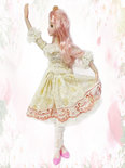 Demi Girl Prinses pop speelgoed - met chique classic feest jurkje - 56CM