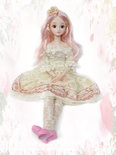 Demi Girl Prinses pop speelgoed - met chique classic feest jurkje - 56CM
