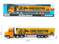 Vrachtwagen met oplegger van construction - Die cast model voertuigen - 1:87