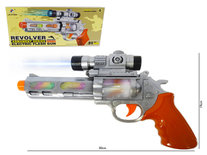 Revolver Flash Gun - elektrische speelgoed pistool - Led licht en geluiden - 30CM