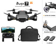 MJX bugs 7 Drone/quadcopter - 4K camera - Brushless motor - GPS - opvouwbaar - Extra accu + Opbergtas