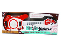 Speelgoed elektrische muziek gitaar met microfoon - Music guitar + mic.