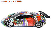 Rc auto met Led koplampen 1:16 - radio grafisch Sport Car (26CM)