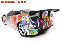 Rc auto met Led koplampen 1:16 - radio grafisch Sport Car (26CM)