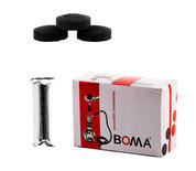 Boma charcoal - waterpijp kool - Houtskool rond 40mm - 100 stuks kooltjes