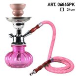 Waterpijp pumpkin roze 1 slang - 1 hose shisha (24CM)