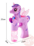 Bellenblaas pistool Pony - schiet automatisch bellen uit - met geluid en lichtjes (23CM)