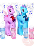 Bellenblaas pistool Pony - schiet automatisch bellen uit - met geluid en lichtjes (23CM)