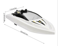 Rc mini Boot H116 - 2x accu Radiografisch bestuurbaar boot 2.4GHZ - 1:47