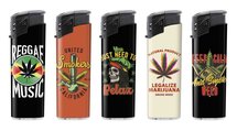 BS Klik aanstekers 50 in tray navulbaar- Unilite electronic lighters - weed