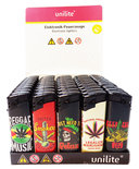 BS Klik aanstekers 50 in tray navulbaar- Unilite electronic lighters - weed
