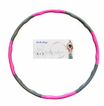 Fitness hoelahoep met kliksysteem en massagefunctie Ø 88cm - 8 delen - Fitness Hoop