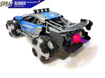 Rc auto 2.4GHZ Burnout Smoke Car met echte rook en LED-lichtjes en oplaadbaar