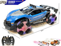 Rc auto 2.4GHZ Burnout Smoke Car met echte rook en LED-lichtjes en oplaadbaar