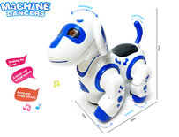 Interactieve Robot hond puppy - beweegt, danst, staat op zijn achterpoten en draait 360° - Machine Danser Robot Dog - 20CM