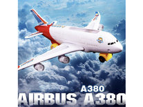 Airbus speelgoed vliegtuig A380 met licht en geluid 44cm